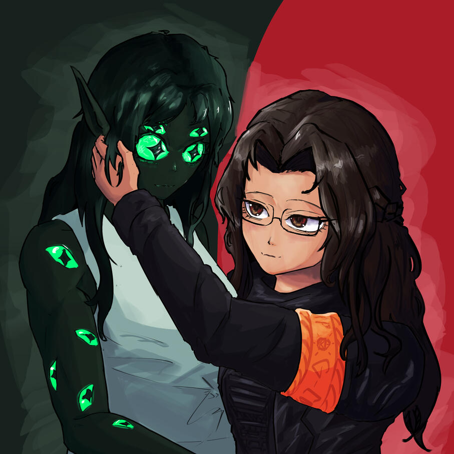 delta &amp; meethia again ♡♡ - by skylan!!